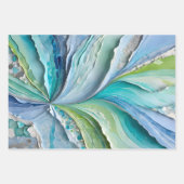 カラフル紙コラージアートラッピング紙シート ラッピングペーパーシート (正面)