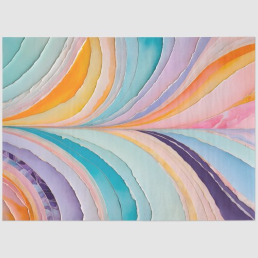 カラフル紙コラージュアートティッシュペーパー 薄葉紙 (正面)