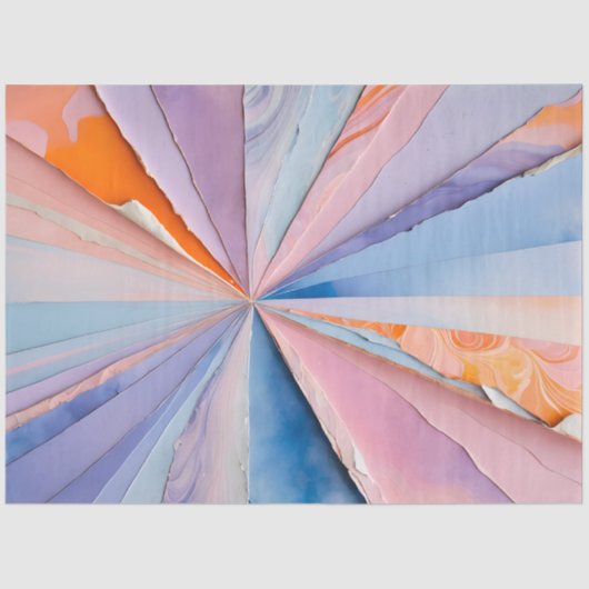 カラフル紙コラージュアートティッシュペーパー 薄葉紙 (正面)