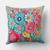 カラフル紙フローラ クッション (裏面)