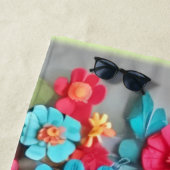 カラフル紙フローラ ビーチタオル (インサイチュ)