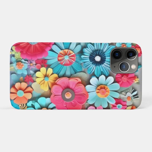 カラフル紙フローラ Case-Mate iPhoneケース (裏面(横))