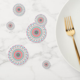 カラフル紙プレート コンフェッティ