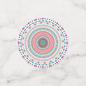 カラフル紙プレート コンフェッティ (スモール正面)