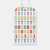 カラフル紙吹雪お洒落書道ありがとう ギフトタグ (裏面)