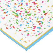 カラフル紙吹雪ショートテーブルランナー ショートテーブルランナー (コーナー)