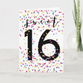 カラフル紙吹雪スイート16  カード (正面)