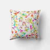 カラフル紙吹雪トスのアートワーク クッション (裏面)