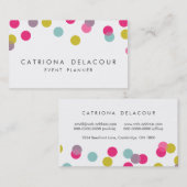 カラフル紙吹雪ドモダンット名刺 名刺 (正面/裏面)