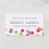 カラフル紙吹雪ドモダンット名刺 名刺 (裏面)