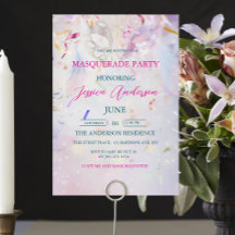 カラフル紙吹雪マスカレードパーティー誕生日