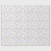 カラフル紙吹雪包装紙 ラッピングペーパー (フラット)