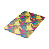 カラフル紙吹雪抽象芸術ペイズリーレインボドロップ バスマット (アングル)