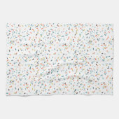 カラフル紙吹雪秋パターン キッチンタオル (横)