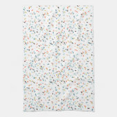 カラフル紙吹雪秋パターン キッチンタオル (縦)