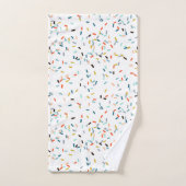 カラフル紙吹雪秋パターン バスタオルセット (ハンドタオル)