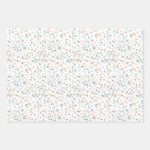 カラフル紙吹雪秋パターン ラッピングペーパーシート (正面3)