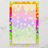 カラフル紙吹雪素晴らし線の文具 便箋 (正面)