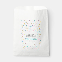 カラフル紙吹雪誕生日会 フェイバーバッグ