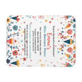 「カラフル紙吹雪誕生日招待状 マグネット (横)