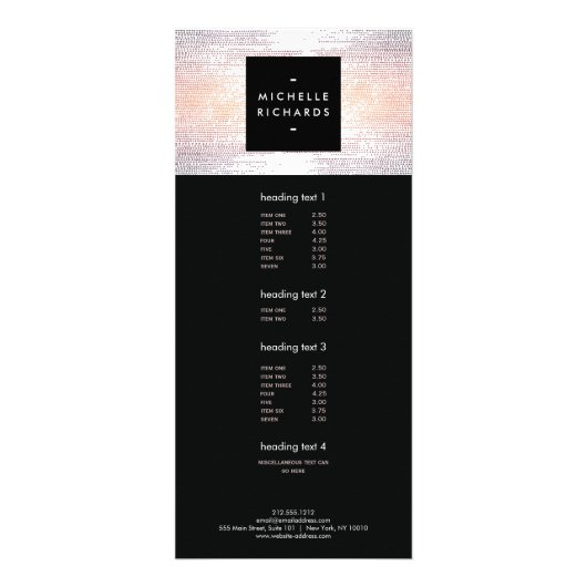 カラフル紙吹雪雨パタモダンーン ラックカード (正面)