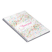 カラフル紙吹雪 ノートブック (右側)