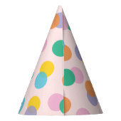 カラフル紙吹雪 パーティーハット (裏面)