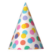 カラフル紙吹雪 パーティーハット (正面)