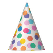 カラフル紙吹雪 パーティーハット (左)