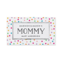 カラフル紙吹雪 |ママ名刺