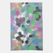 カラフル紙吹雪《写真》ぼけ味ドット キッチンタオル (縦)