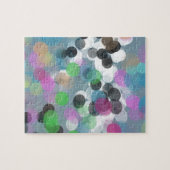 カラフル紙吹雪《写真》ぼけ味ドット ジグソーパズル (横)