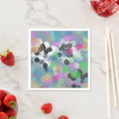 カラフル紙吹雪《写真》ぼけ味ドット スタンダードカクテルナプキン (インサイチュ)