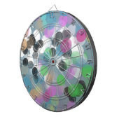 カラフル紙吹雪《写真》ぼけ味ドット ダーツボード (正面右)