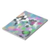 カラフル紙吹雪《写真》ぼけ味ドット ノートパッド (回転)