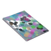 カラフル紙吹雪《写真》ぼけ味ドット ノートブック (右側)