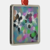 カラフル紙吹雪《写真》ぼけ味ドット メタルオーナメント (右)