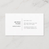 カラフル紙吹雪《写真》ぼけ味モダン 名刺 (裏面)