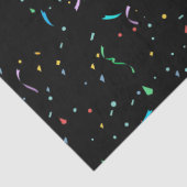 カラフル紙紙吹雪オンブラック |ティッシュペーパー 薄葉紙 (詳細)