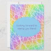 カラフル素晴らしパーティー 招待状 (裏面)