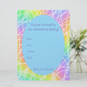 カラフル素晴らしパーティー 招待状 (スタンド正面)