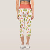 カラフル素朴シンプル林美術パターン カプリレギンス (裏面)