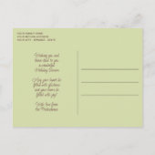 カラフル素朴シンプル林美術パターン ポストカード (裏面)