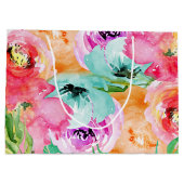 カラフル素朴モダンフローラ ラージペーパーバッグ (裏面)