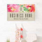 カラフル素朴モダンフローラ 横断幕 (インサイチュ)