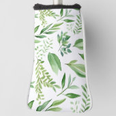 カラフル素朴ユーカリ水の色葉の ゴルフヘッドカバー (回転90)