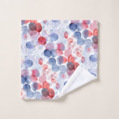 カラフル素朴ユーカリ水の色葉の バスタオルセット (ウォッシュタオル)