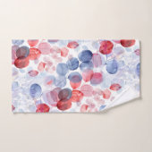 カラフル素朴ユーカリ水の色葉の バスタオルセット (ハンドタオル)