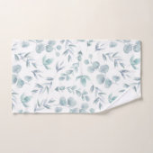 カラフル素朴ユーカリ水の色葉の バスタオルセット (ハンドタオル)