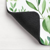 カラフル素朴ユーカリ水の色葉の マウスパッド (コーナー)